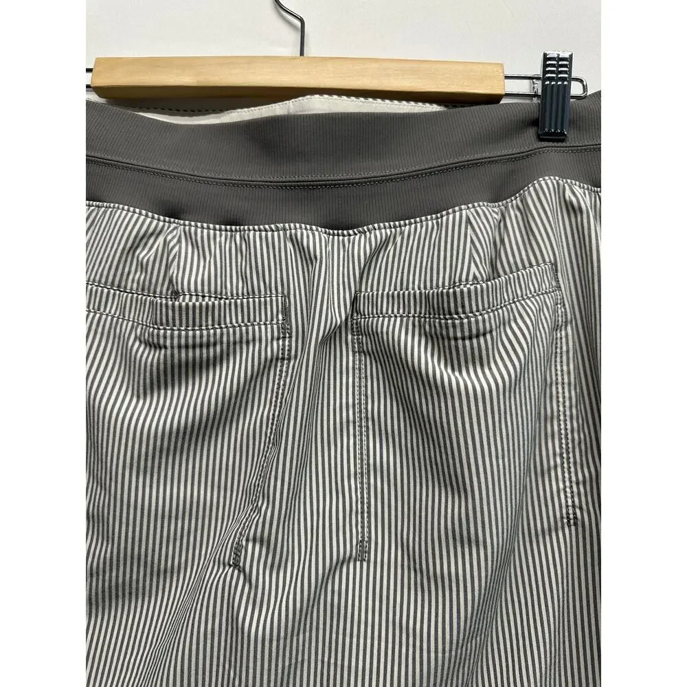 Athleta Women Skort Gray Striped Size 8 Pockets‎ Pickleball Tennis Athleisure - Picture 5 of 8